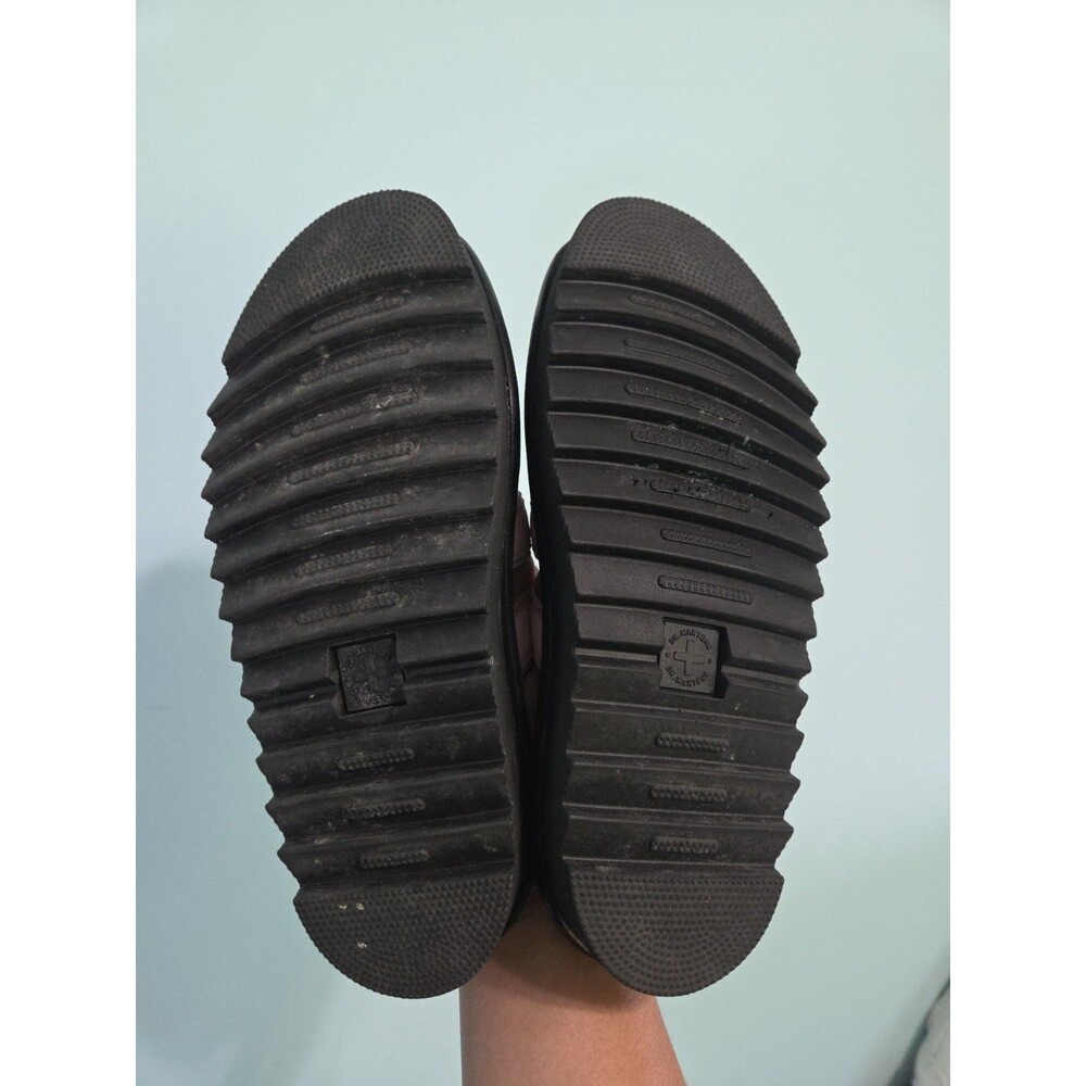 Dr Martens Blaire Slide Womens Size 8 Platform Sandals Doc Black Pink Leather - Picture 3 of 5
